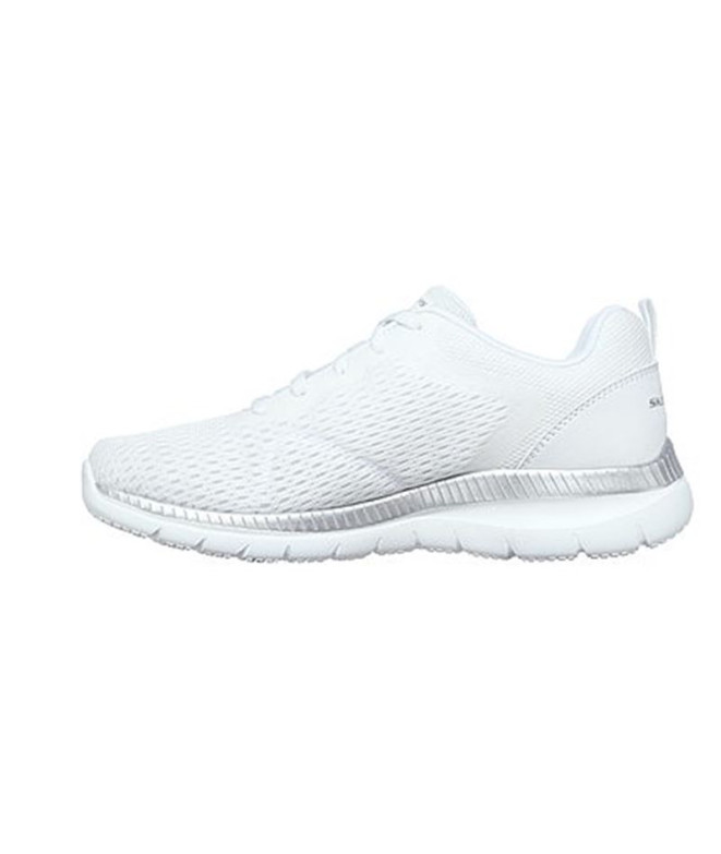 Zapatillas Skechers Bountiful Quick Pa Mujer White Silver