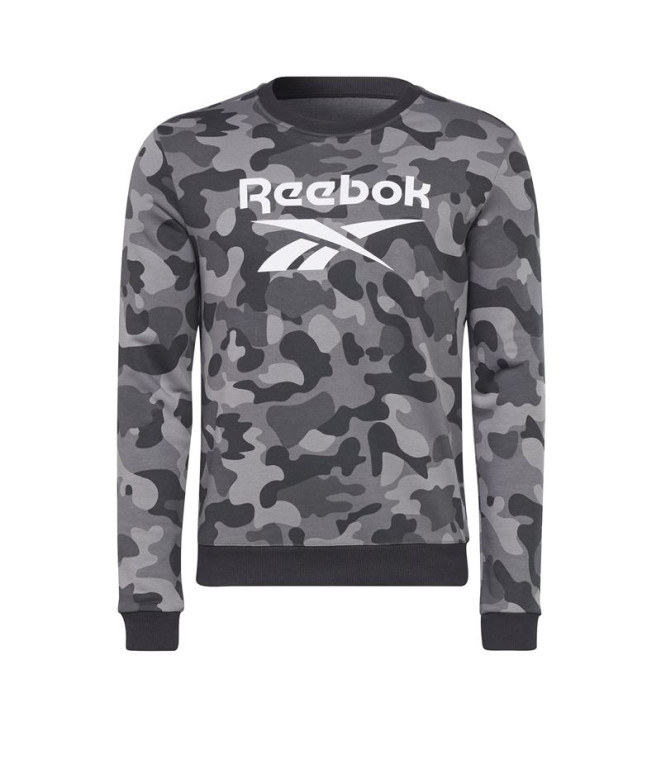 Sweatshirt Reebok Camo Allover Print M Black