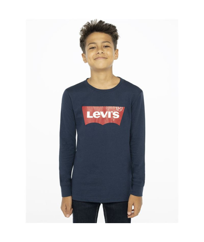 Levi's Batwing T-Shirt Long Sleeve Boy Azul escuro