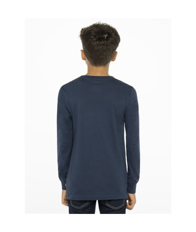 Levi's Batwing T-Shirt Long Sleeve Boy Azul escuro