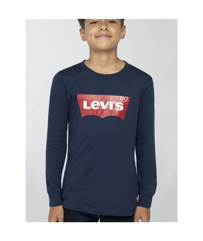Levi's Batwing T-Shirt Long Sleeve Boy Azul escuro