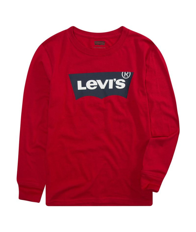 Camiseta Levi's Batwing Manga larga Boy Red