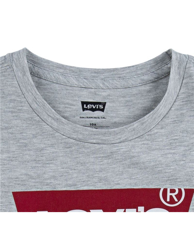 Levi's Batwing T-Shirt Short Sleeve Girl Grey