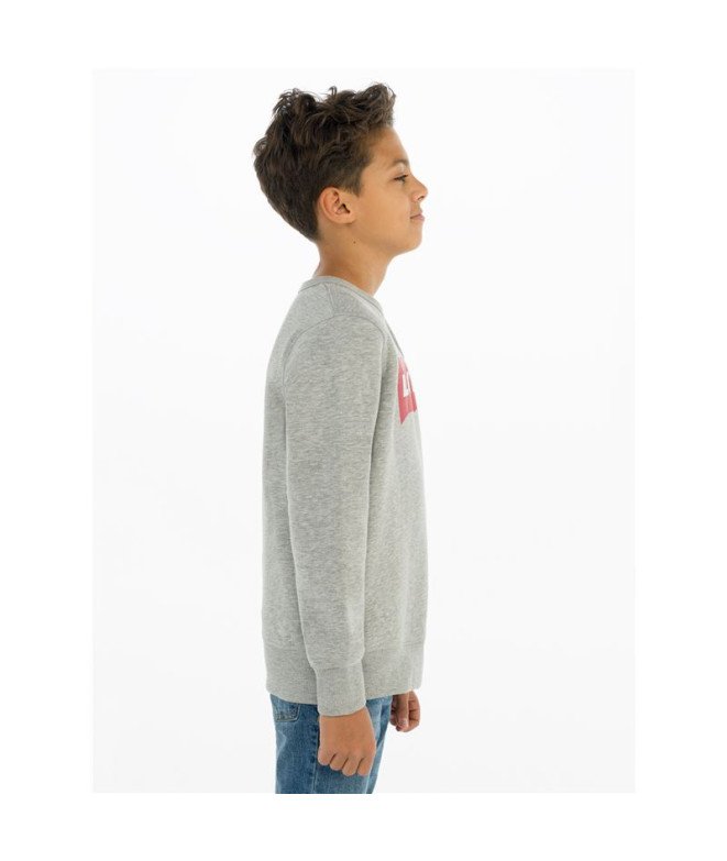 Levi's Batwing Crewneck Boy Grey Sweatshirt
