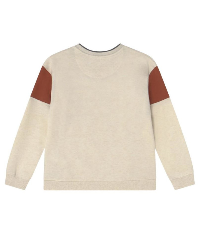 Camisola Levi's Colorblock Crewneck Boy Oatmeal...