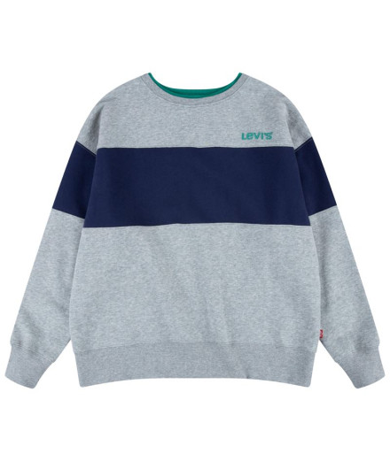 Sweat Levi's Colorblock Crewneck Garçon Gris