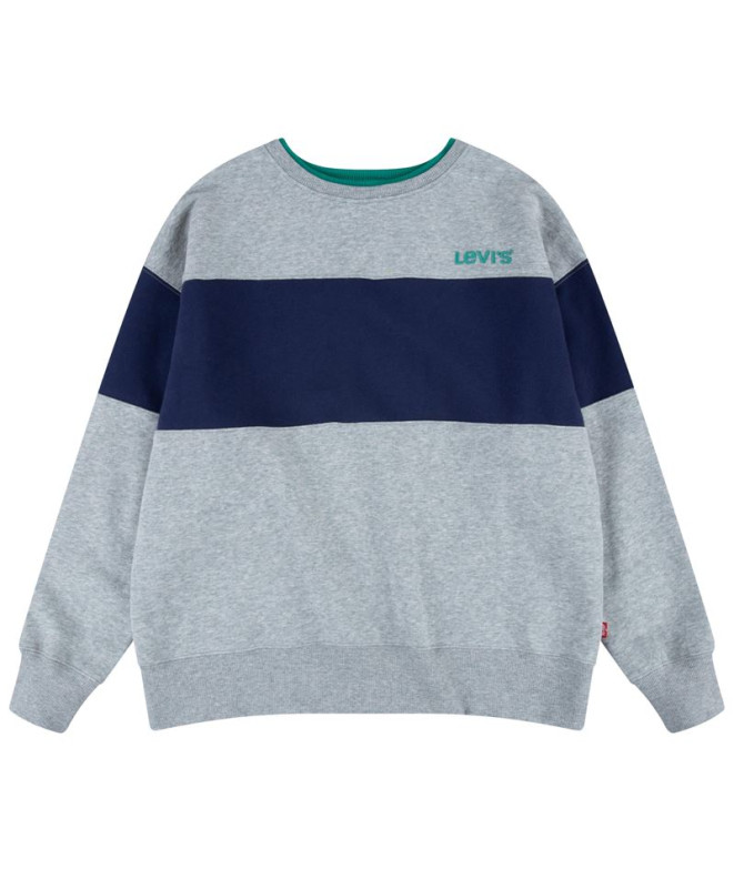 Moletom Levi's Colorblock Crewneck Boy Cinzento