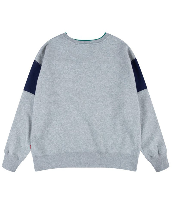 Moletom Levi's Colorblock Crewneck Menino Cinza