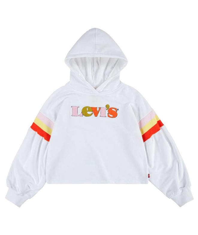 Levi's Full Sleeve High Rise Girl White Sweatshirt