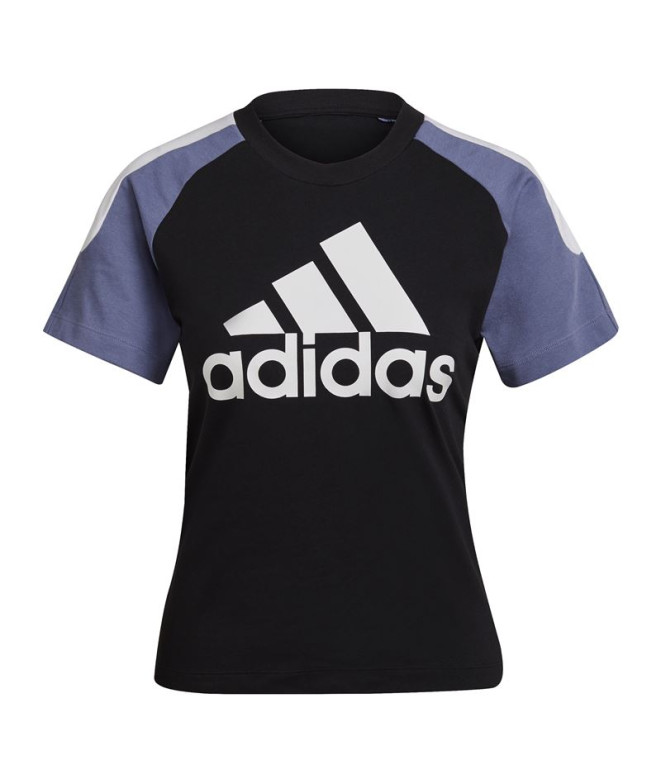 T-shirt adidas Sportswear Colorblock W Preto