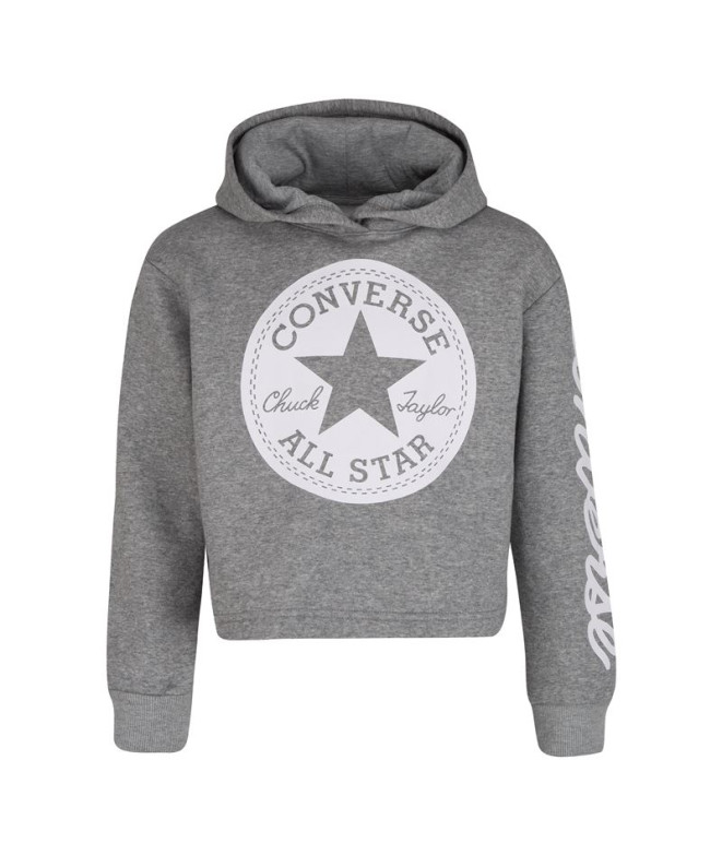Sweatshirt Converse Chuck Patch Crop G Grey