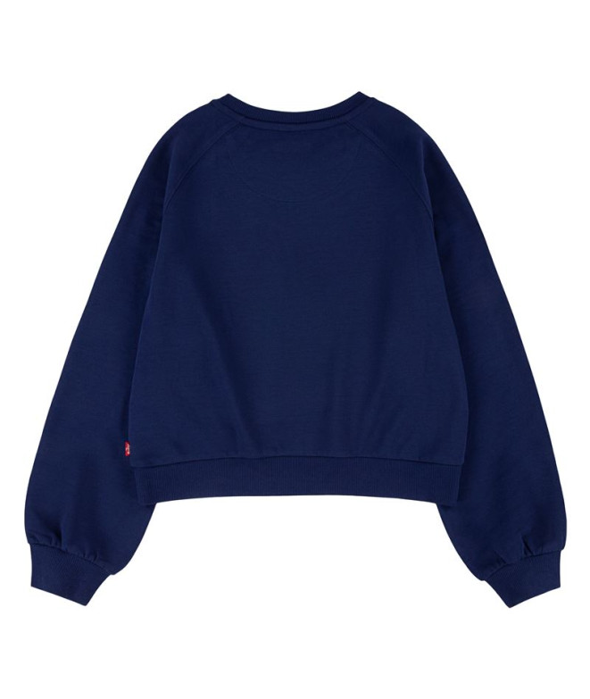 Sweat Levi's Benchwarmer Crew Fille Bleu foncé