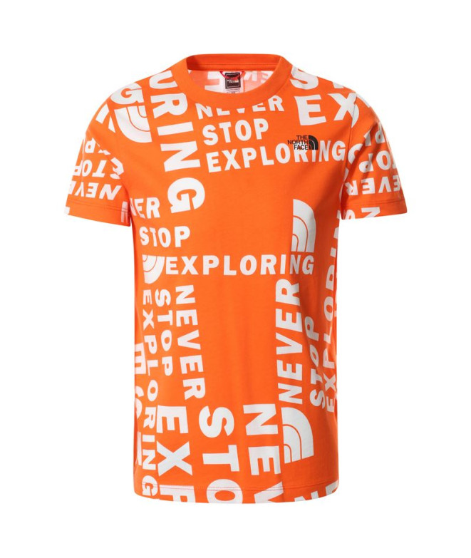 Camiseta The North Face Simple Dome Jr Orange