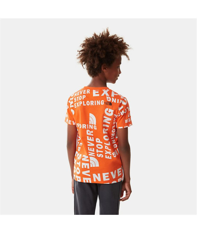 T-shirt The North Face Simple Dome Jr Laranja