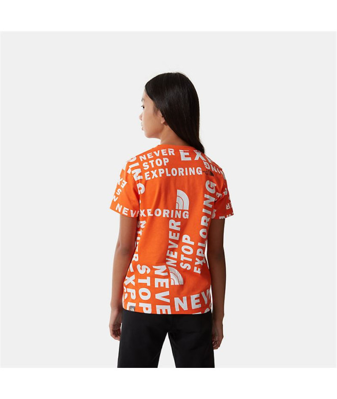 T-shirt The North Face Simple Dome Jr Laranja