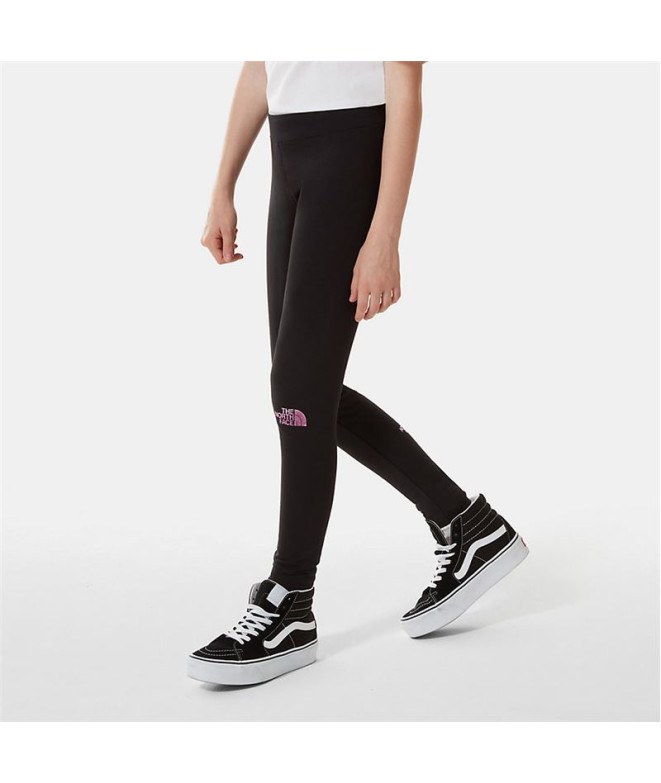 Mallas The North Face Big Logo G Black Violet