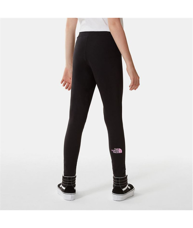 Mallas The North Face Big Logo G Black Violet