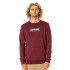 Sweat Rip Curl Surf Revival Box M Rouge foncé