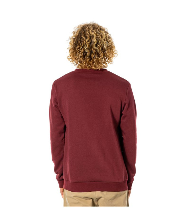 Sweat Rip Curl Surf Revival Box M Rouge foncé