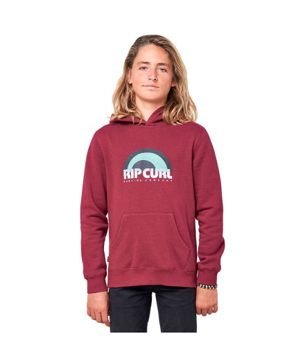 Sweat avec capuche Rip Curl Mama Pop Boy Rouge foncé