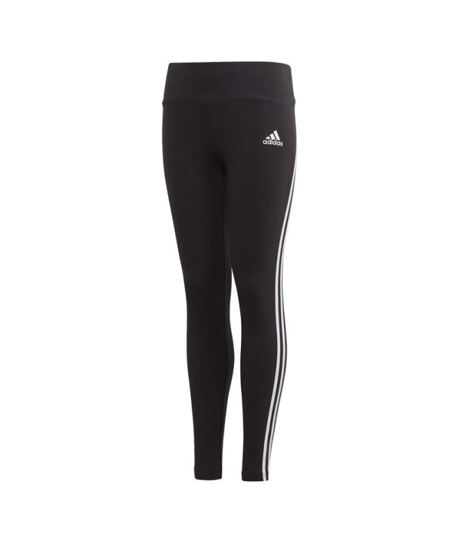 Leggings adidas Algodão 3-Riscas Menina Preto/Branco