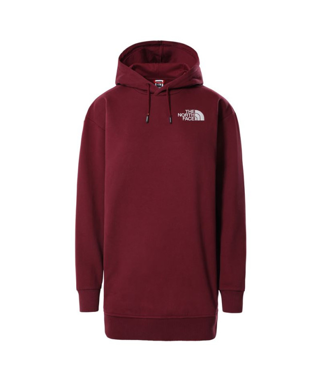 Sweatshirt The North Face Oversized W Red
