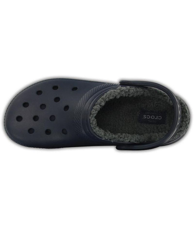 Zuecos Crocs Classic Lined Clog U Dark Blue