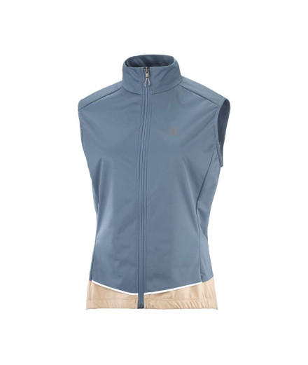 Colete Running Salomon Light Shell W Azul claro