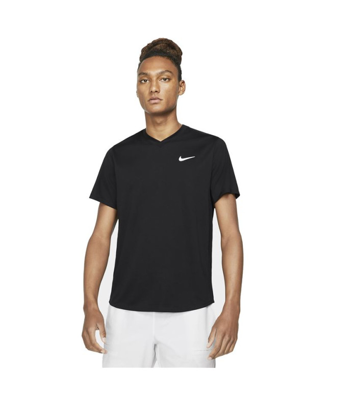 T-shirt tennis de NikeCourt Dri-FIT Victory M Noir