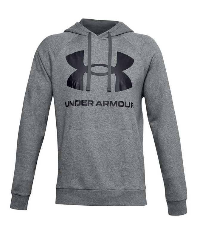 Hoodie Under Armour Fleece Rival Big Logo M Pitch Gray