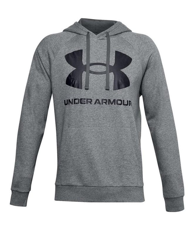 Sweat com capuz Under Armour Fleece Rival Big Logo M Pitch Gray