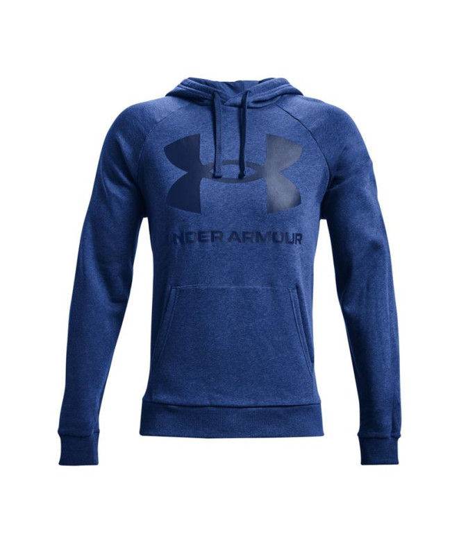 Casaco com capuz Under Armour Fleece Rival Big Logo M Tech Blue