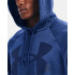 Casaco com capuz Under Armour Fleece Rival Big Logo M Tech Blue