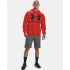 Casaco com capuz Under Armour Fleece Rival Big Logo M Radiant Red