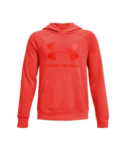 Hoodie Under Armour Rival Big Logo K Dark Orange