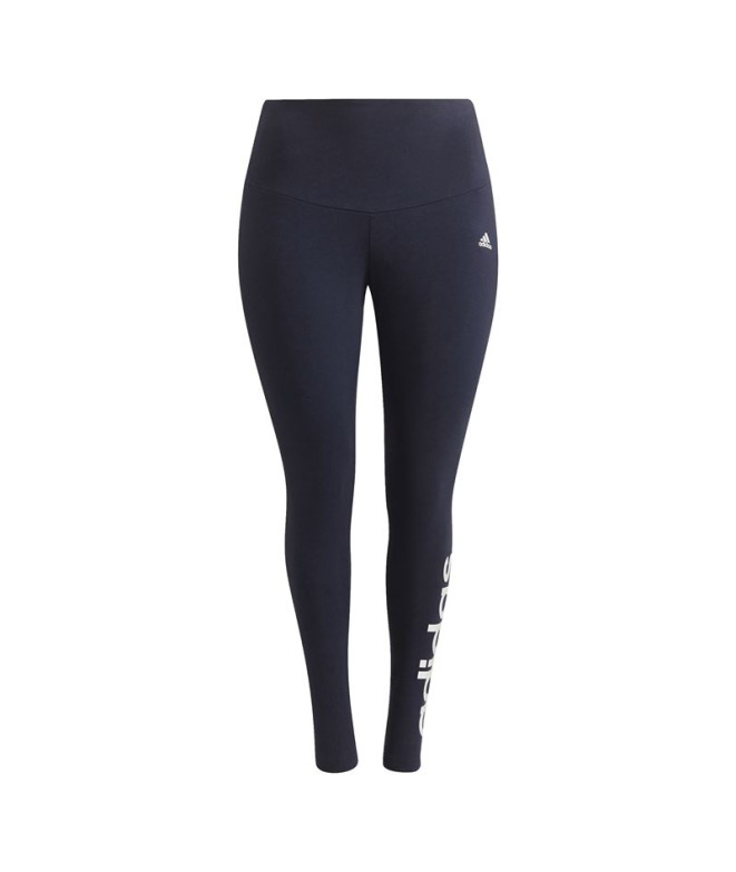 Mallas adidas Essentials High-Waisted Logo Mujer Azul Marino