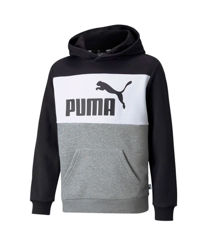 Sudadera con capucha Puma ESS+ Colorblock Hoodie Boys Black