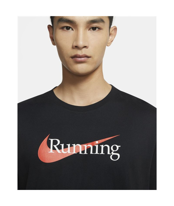 T-shirt running Nike de Dri-FIT M Noir