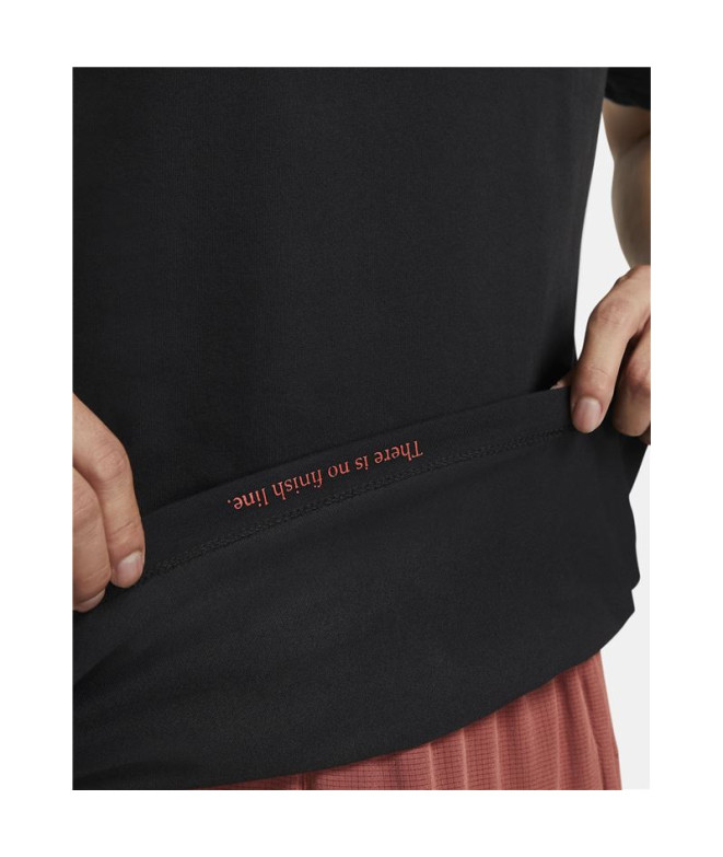 Camiseta running Nike de Dri-FIT M Preto