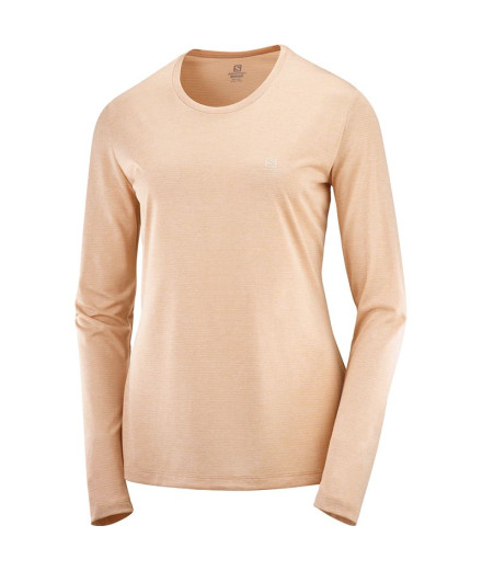 T-shirt de caminhada Salomon Agile W Pink