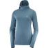 Camiseta de Running Salomon Comet Seamless Hoody Blue