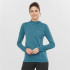 Camiseta de Running Salomon Comet Seamless Hoody Blue