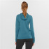 Camiseta de Running Salomon Comet Seamless Hoody Blue