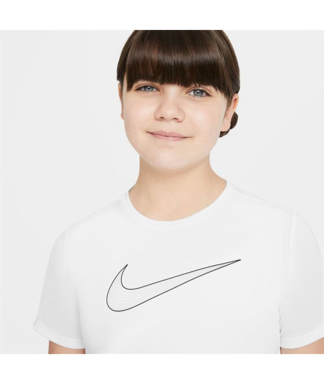 Camiseta Nike Dri-FIT One Girls Branco