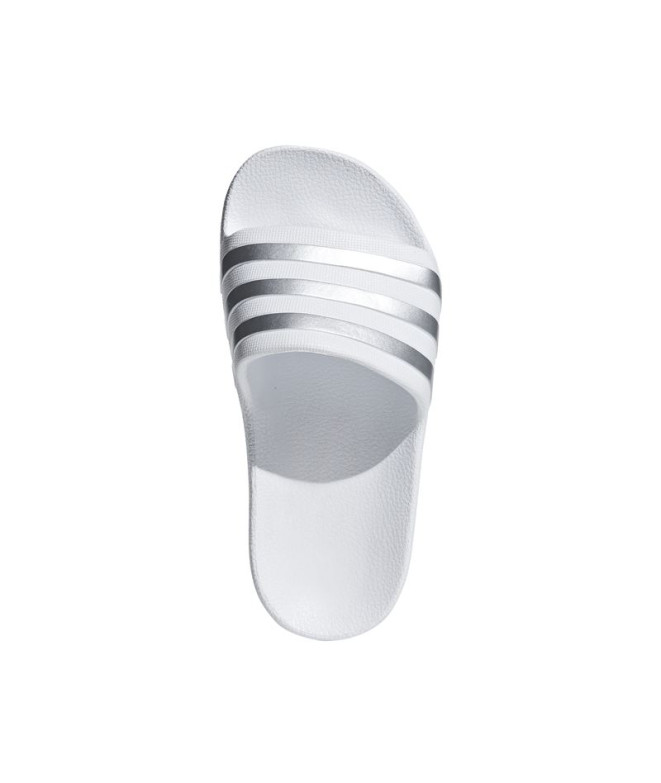 Tongs adidas Adilette Aqua K Blanc/Argent
