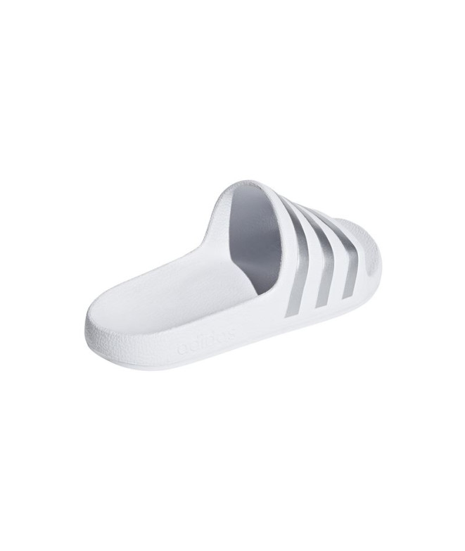 Tongs adidas Adilette Aqua K Blanc/Argent