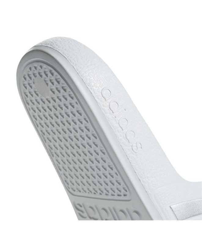 Tongs adidas Adilette Aqua K Blanc/Argent