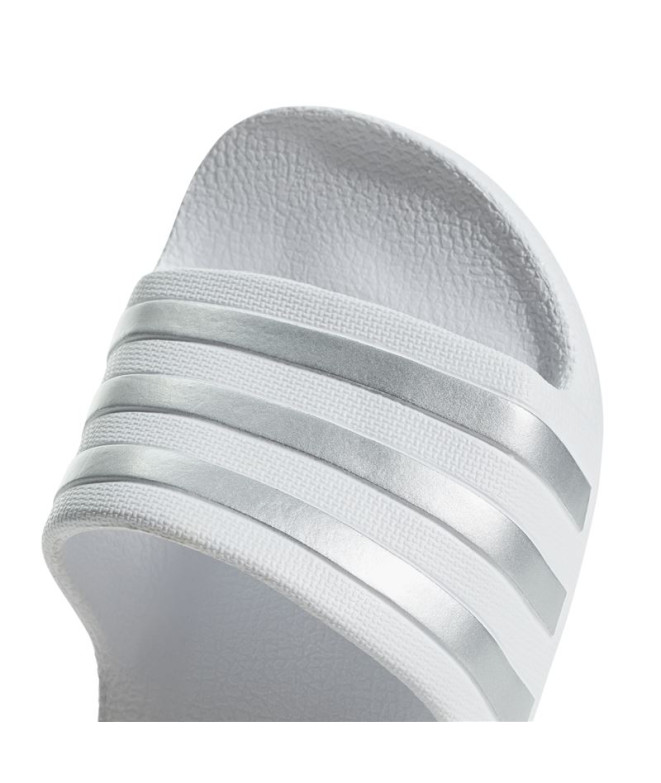Tongs adidas Adilette Aqua K Blanc/Argent