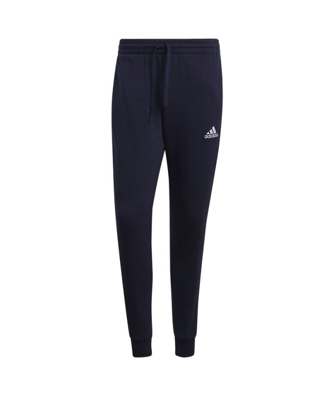 Calças compridas adidas Essentials Fleece Fitted 3-Stripes M Legend Ink