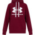 Casaco com capuz Under Armour Fleece Rival W Dark Red
